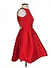 ML Monique Lhuillier 100% Polyester Hearts Red Cocktail Dress Size 2 - photo 4