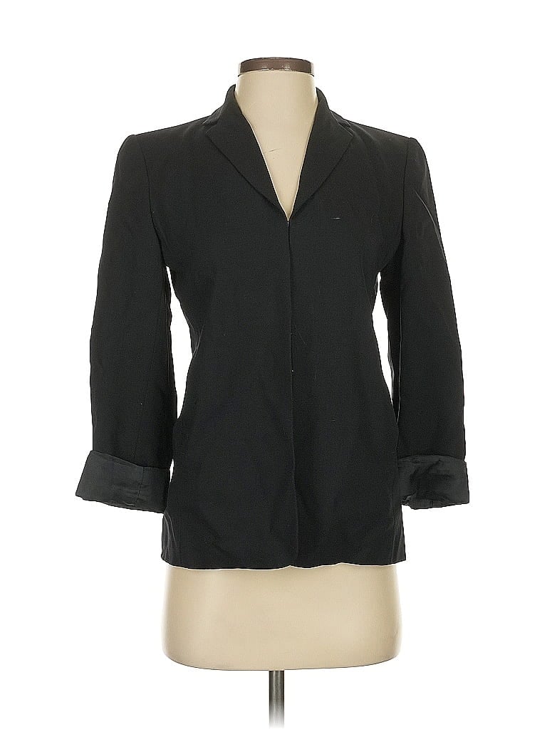Pre-owned Banana Republic Wool Blazer Jacket In Black