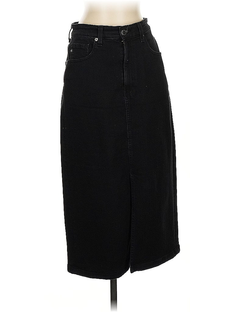 Adriano Goldschmied Black Denim Skirt Size 27 waist - photo 1