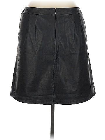 Ann Taylor LOFT Faux Leather Skirt (view 2)