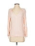 Point Sur 100% Viscose Pink Long Sleeve Blouse Size XXS - photo 1