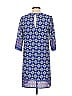 Everly 100% Polyester Print Blue Casual Dress Size S - photo 2
