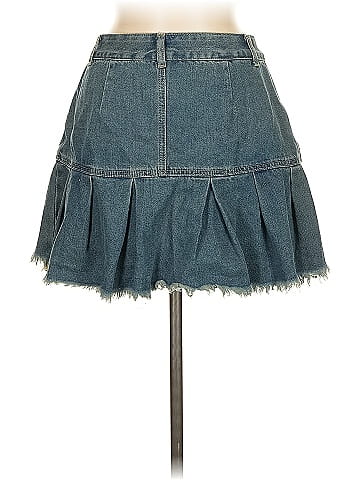 Romwe Denim Skirt (view 2)
