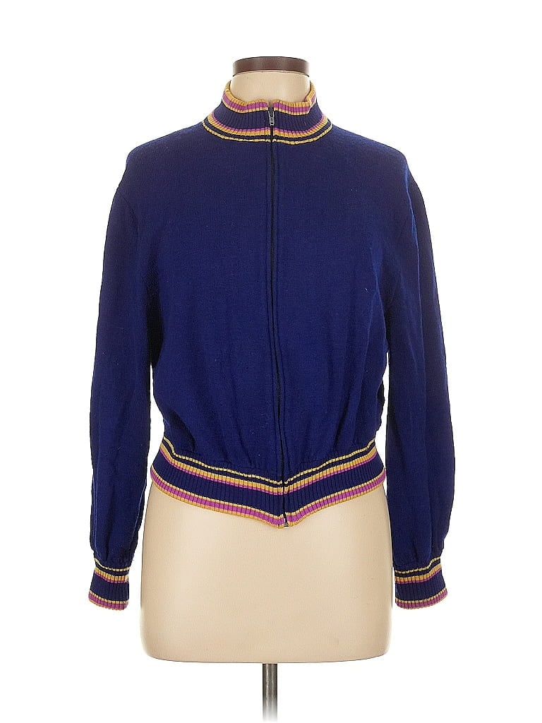St. John Sport Blue Cardigan Size L - photo 1