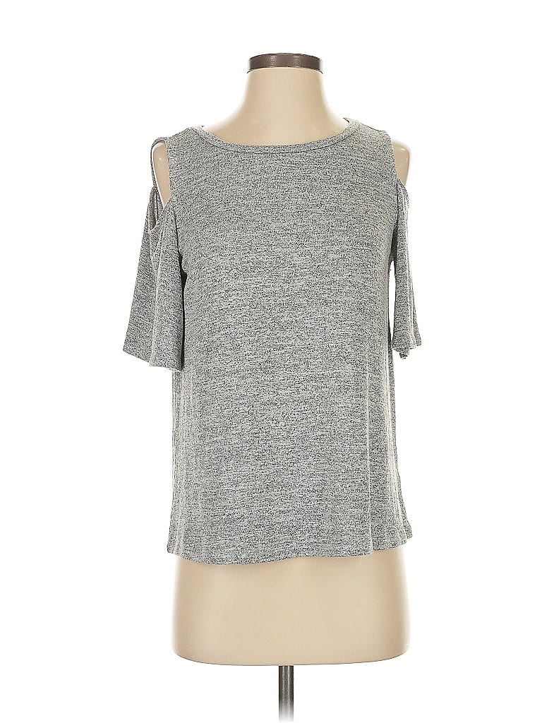 Pre-owned Gap 3/4 Sleeve T-shirt In Gray