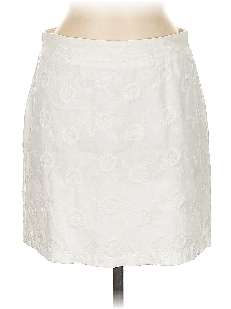 Pre-owned Altar'd State Formal Skirt In White
