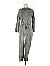 Young Fabulous & Broke 100% Tencel Metallic Gray Green Jumpsuit Size M - photo 1