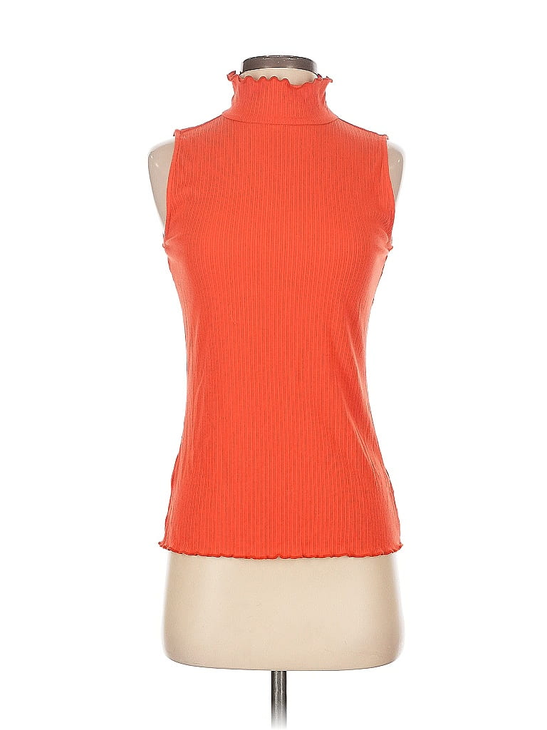 Chemisier Ann Taylor Sans Manches – Corail, Coton Mélangé, Taille 18 – Neuf Avec étiquettes