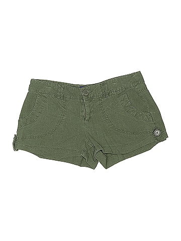 Miley Cyrus & Max Azria Khaki Shorts (view 1)