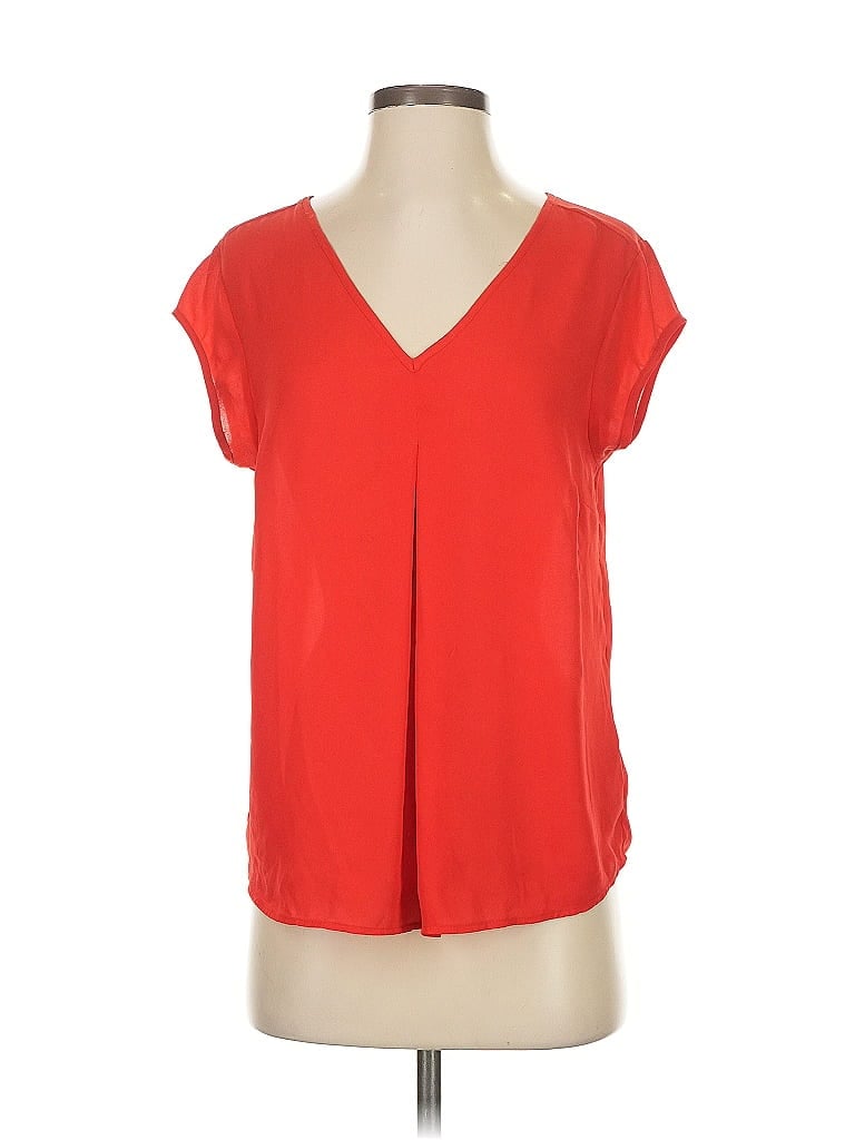 Pre-owned Dr2 Short Sleeve Blouse In Red