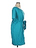Torrid Solid Teal Casual Dress Size 1X Plus (1) - photo 3
