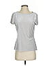 White House Black Market Metallic Silver Active T-Shirt Size S - photo 1