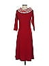 Lew Magram Burgundy Red Casual Dress Size S - photo 2