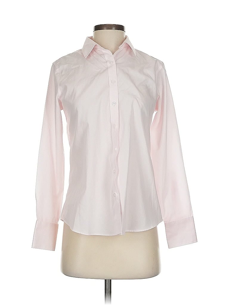 Click to view more detailed imagery on our partner's website Pre-owned Lands' End Long Sleeve Button Down Shirt In Pink
