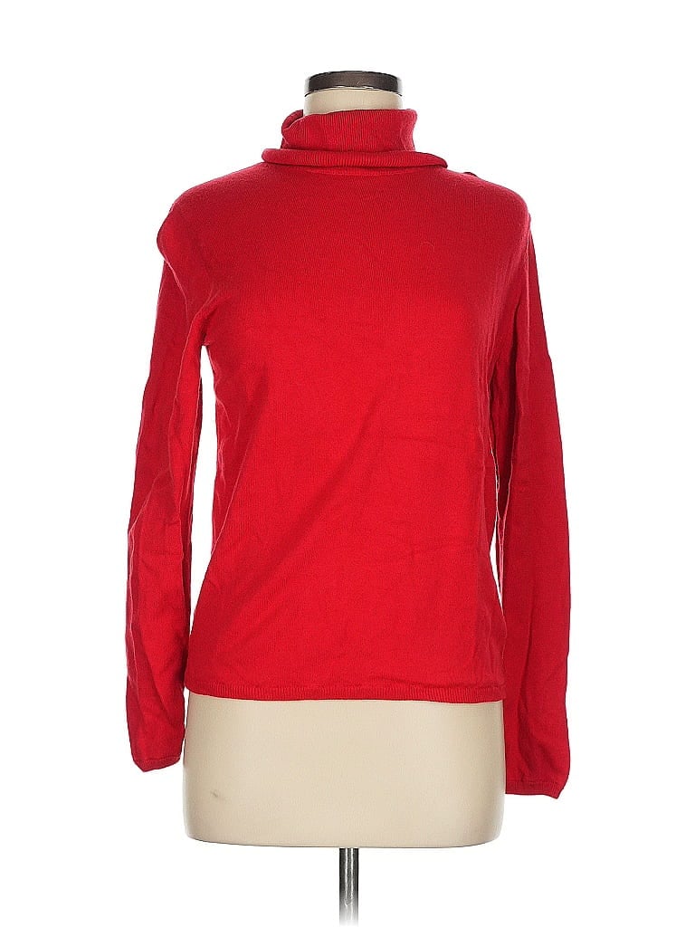Pre-owned Ann Taylor Turtleneck Sweater In Red