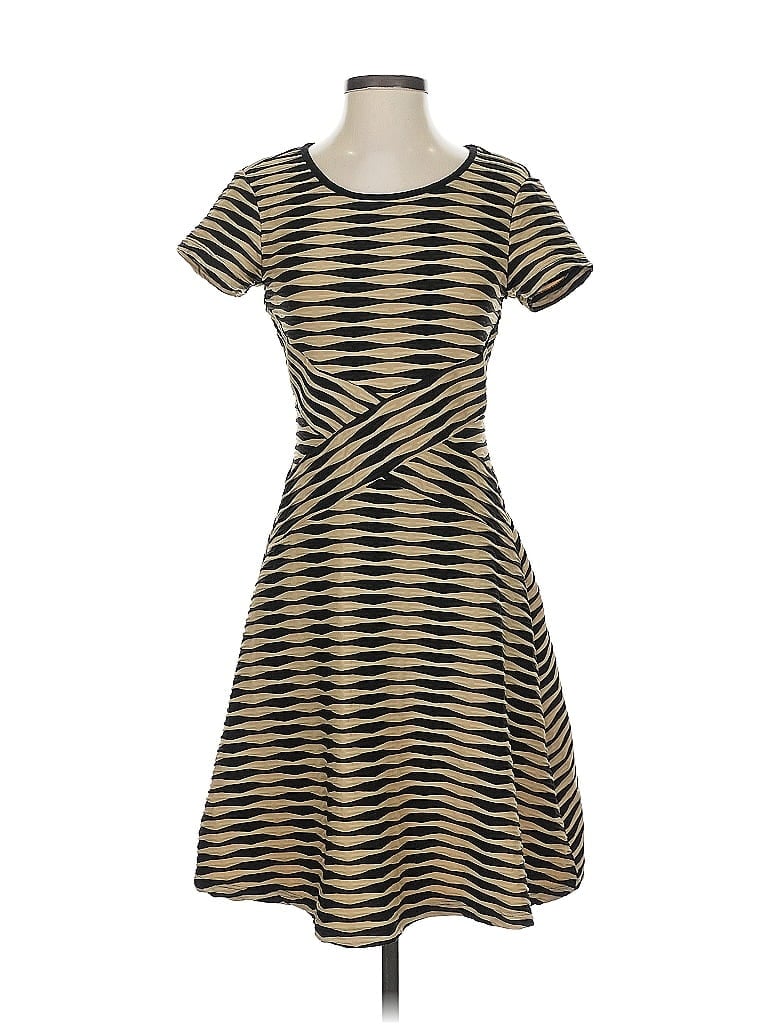 Pre-owned Ann Taylor Loft Outlet Casual Dress In Gold