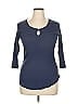 Ambiance Blue 3/4 Sleeve T-Shirt Size 1X - photo 1