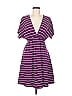 Christine Stripes Purple Casual Dress Size M - photo 1