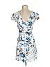 L Space 100% Rayon Tropical Blue White Casual Dress Size S - photo 1
