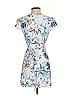 L Space 100% Rayon Tropical Blue White Casual Dress Size S - photo 2