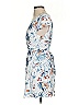 L Space 100% Rayon Tropical Blue White Casual Dress Size S - photo 4