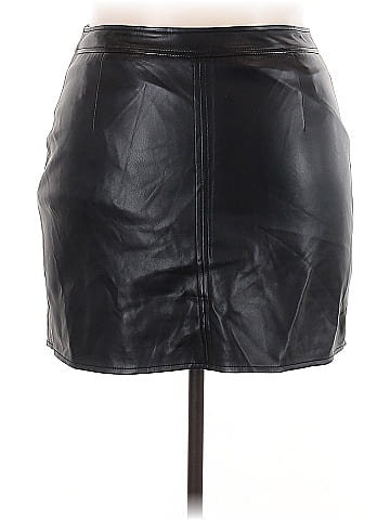 MNG Faux Leather Skirt (view 2)