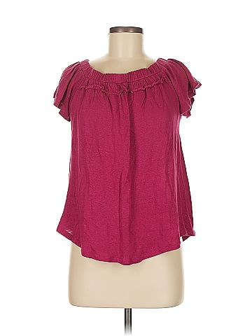 Bordeaux Short Sleeve Blouse (view 1)
