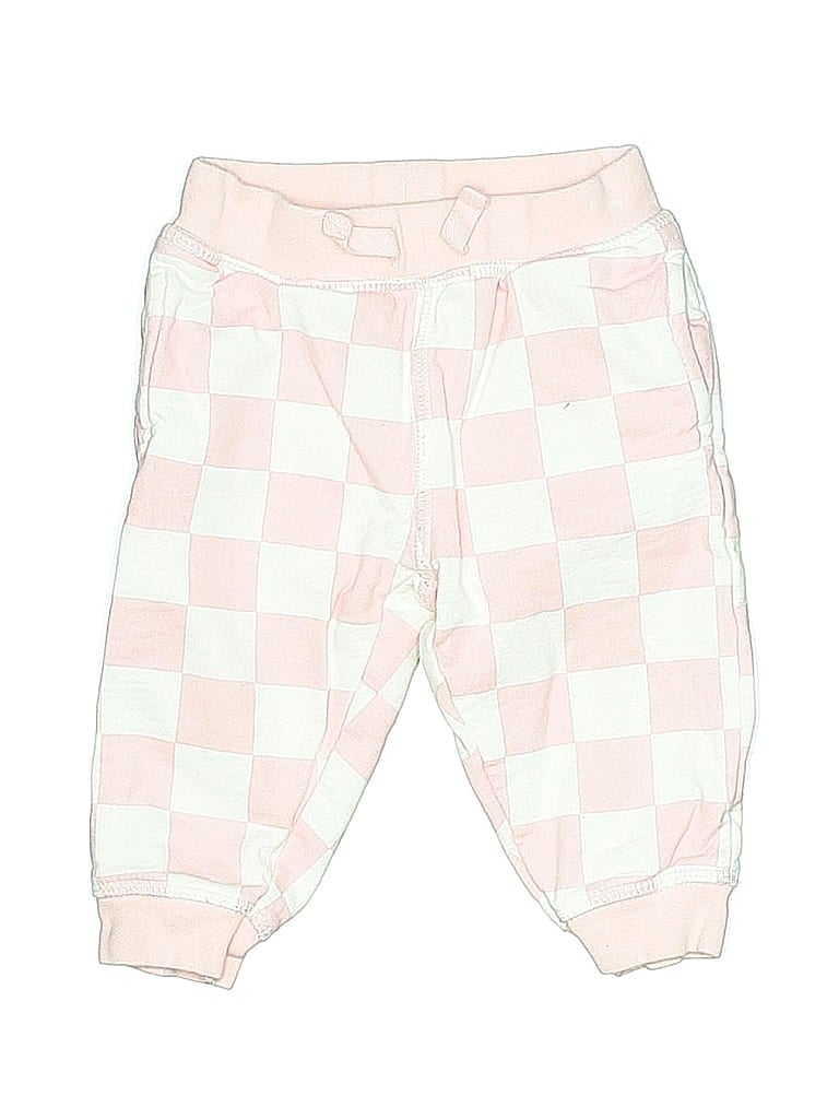 Monica + Andy 100% Cotton Argyle Pink Casual Pants Size 6-9 mo - photo 1