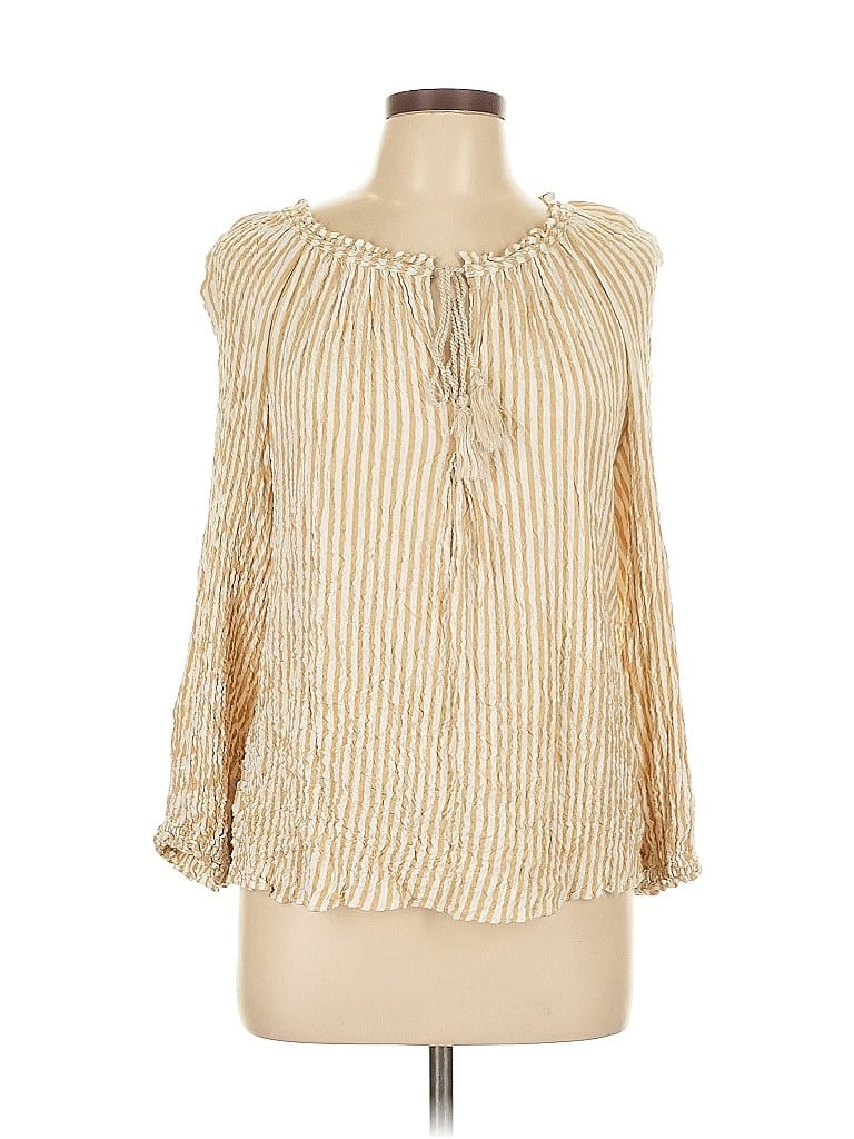 Pre-owned Max Studio 3/4 Sleeve Blouse In Gold