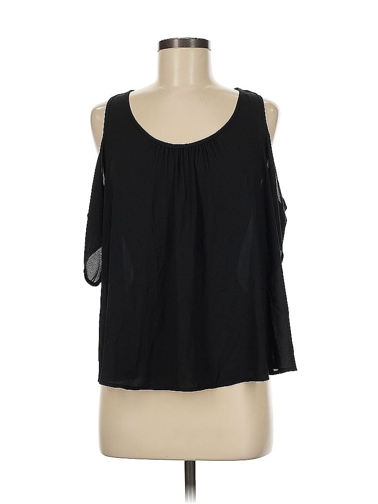 Pre-owned Lush Sleeveless Blouse In Black