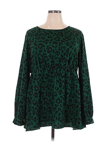 Shein Curve Long Sleeve Blouse (view 1)