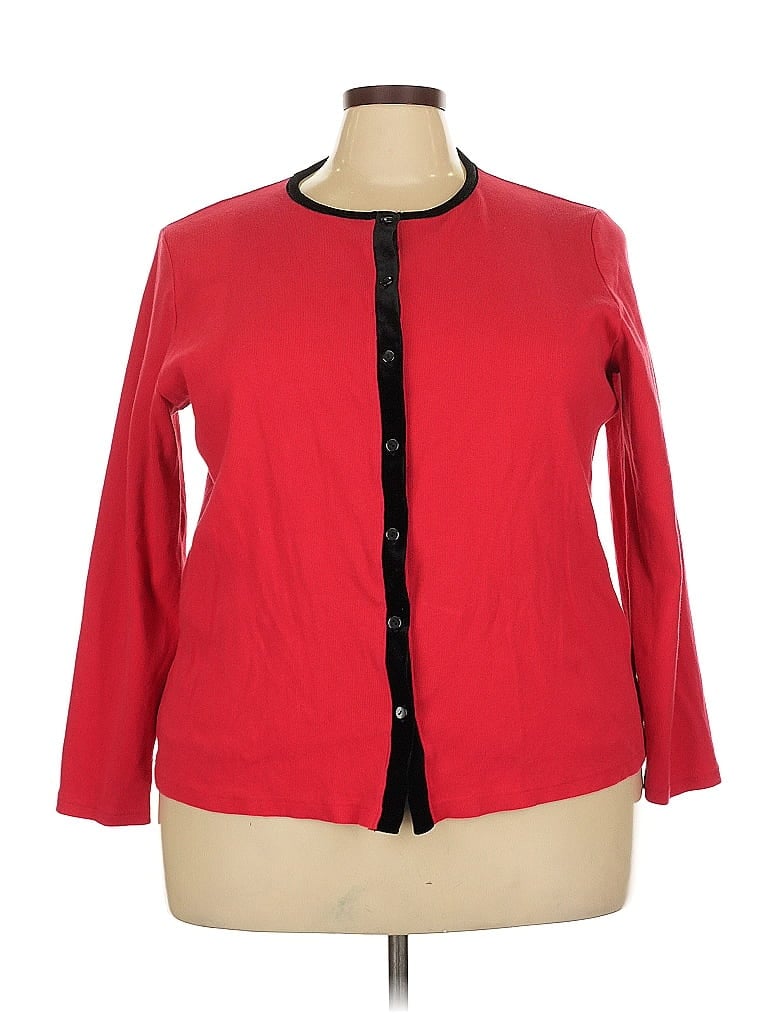 Christie & Jill Red Cardigan Size 3X - photo 1