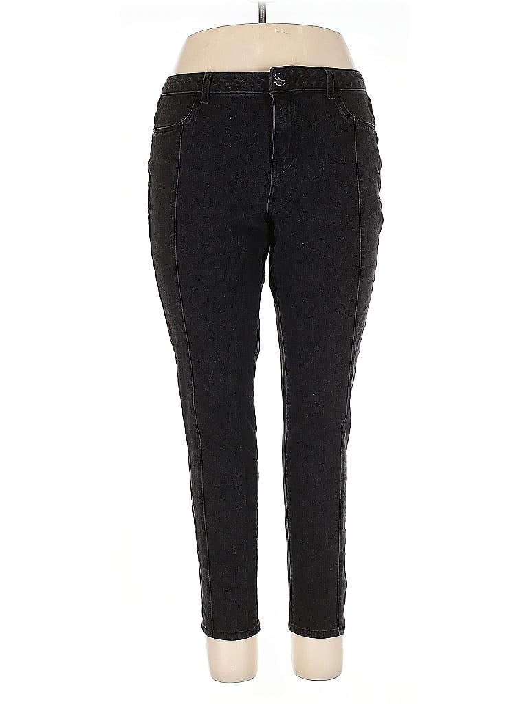 AG Chevron-herringbone Black Jeggings Size 16 - photo 1