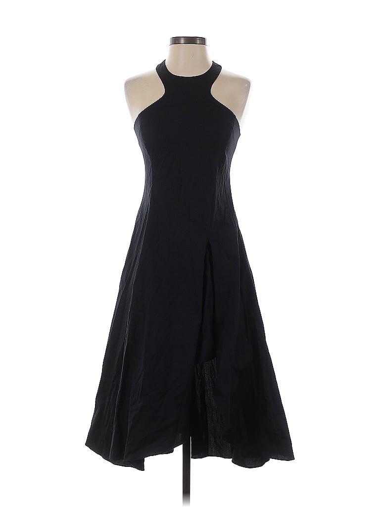 Rebecca Minkoff 100% Cotton Solid Black Cocktail Dress Size 2 - photo 1