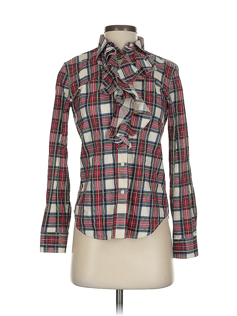RALPH LAUREN Size S Red Green Classic Plaid Cotton Long Sleeve Shirt
