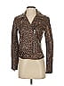 Veda 100% Polyester Animal Print Brown Jacket Size P (petite) - photo 1
