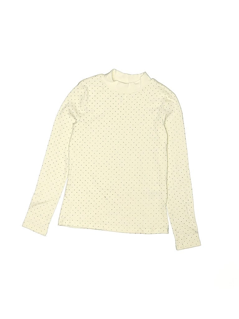 Pre-owned H&m Kids' Long Sleeve Turtleneck In White