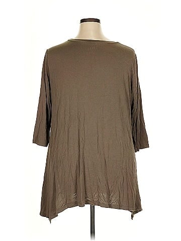 LOGO by Lori Goldstein 3/4 Sleeve T-Shirt (view 2)