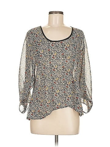 Bar III 3/4 Sleeve Blouse (view 1)