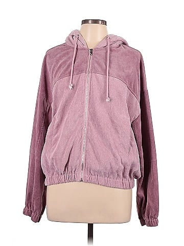 Hem & Thread Zip Up Hoodie (view 1)