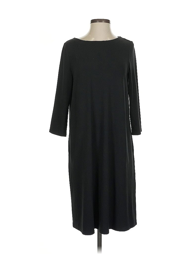 Pre-owned Jjill Casual Dress In Black