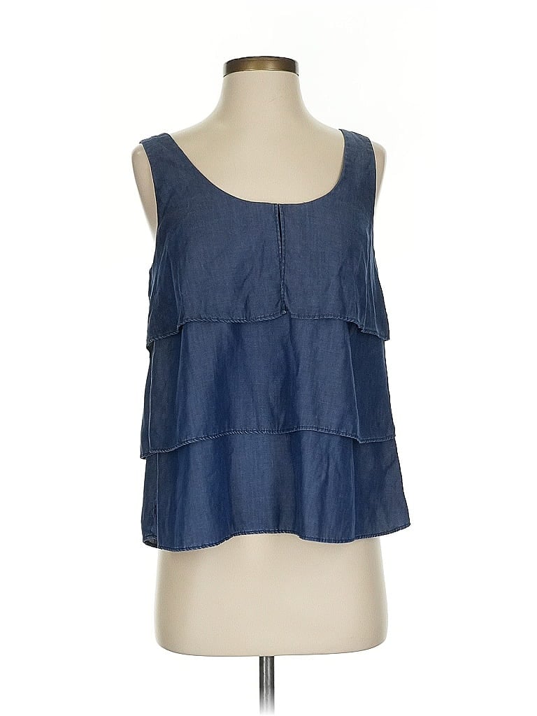 Pre-owned Banana Republic Sleeveless Blouse In Blue