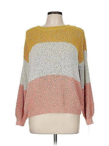 Hem & Thread Pullover Sweater (view 1)