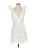ML Monique Lhuillier 100% Polyester White Cocktail Dress Size 4 - photo 1
