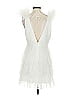ML Monique Lhuillier 100% Polyester White Cocktail Dress Size 4 - photo 2