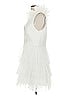 ML Monique Lhuillier 100% Polyester White Cocktail Dress Size 4 - photo 5