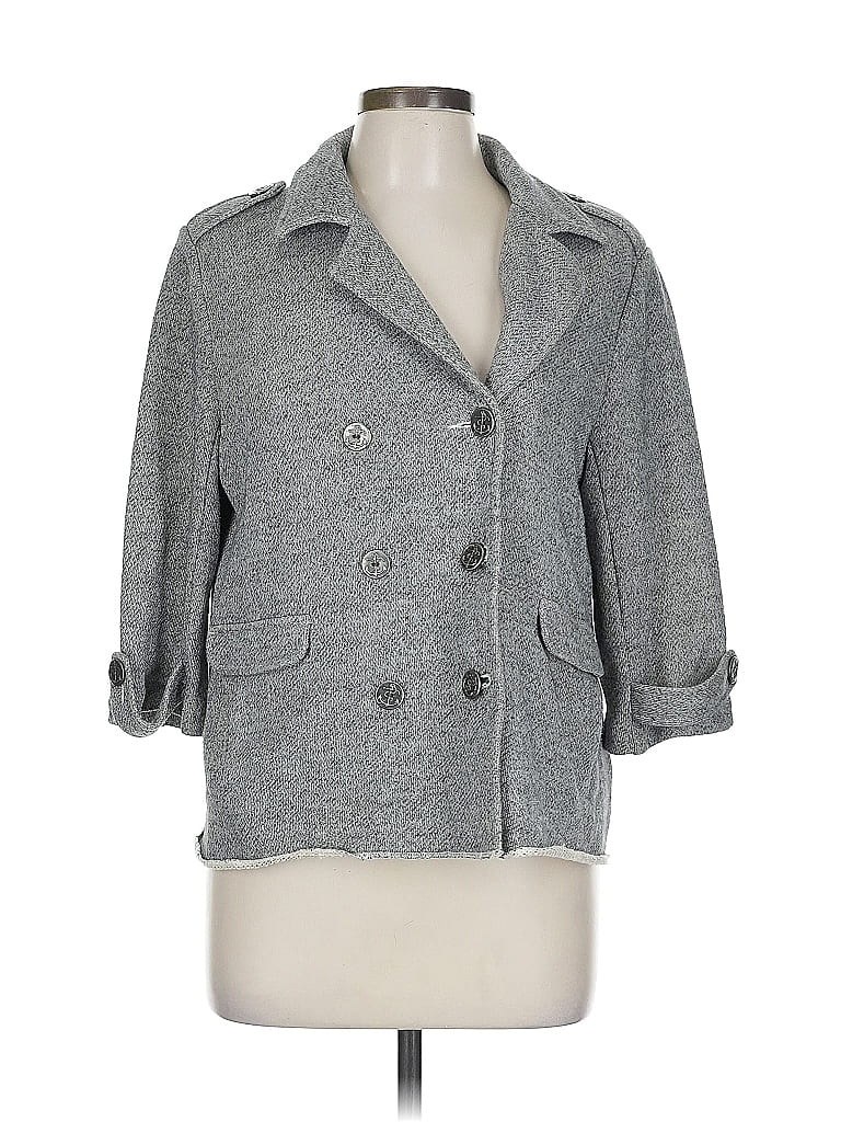 Pre-owned Cabi Blazer Jacket In Gray