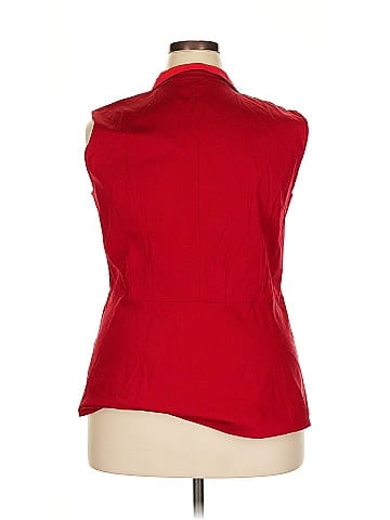 Lafayette 148 New York Sleeveless Button-Down Shirt (view 2)