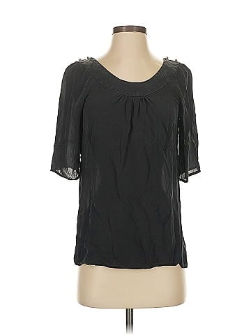 Loeffler Randall Short Sleeve Silk Top (view 1)