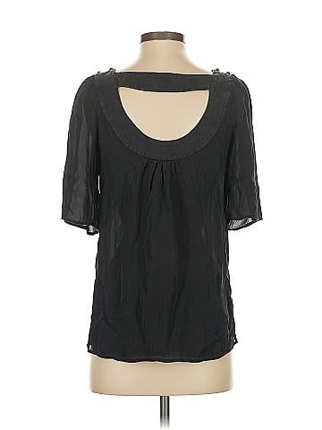 Loeffler Randall Short Sleeve Silk Top (view 2)